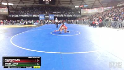 Girls 3A/4A 170 Cons. Semi - Aaliyah Young, Prairie (Girls) vs Jaylee Lopez, Kennewick (Girls)