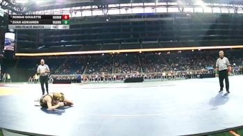 D3-113 lbs 3rd Place Match - Evan Asikainen, Negaunee vs Roman Goulette, Ogemaw Heights