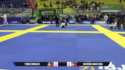Guilherme Araujo Silva vs Tyrone Gonsalves 2025 Brasileiro Jiu-Jitsu IBJJF