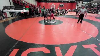 132 lbs Cons. Round 4 - Nathan Craft, YORKVILLE (HS) vs Te`Jon Beals, Chicago (MARIST)