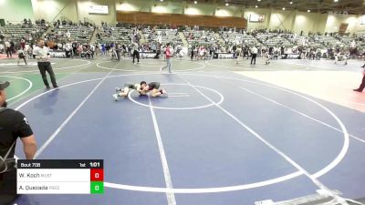 77 lbs Rr Rnd 1 - Wyatt Koch, Mustangs WC vs Aiden Quezada, Predators WC