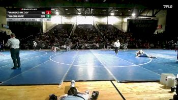 Girls 120 M2 1st Place Match - Makenzi McCoy, Wasatch - Girls vs Naomi Kofe, Copper Hills - Girls