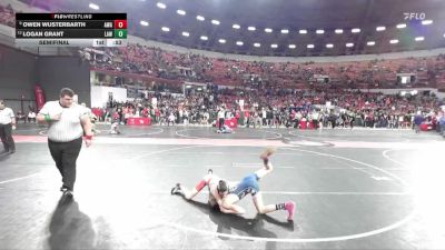 95 lbs Semifinal - Owen Wusterbarth, Askren Wrestling Academy vs Logan Grant, LAW