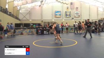 71 kg Consi Of 32 #1 - Zachary Gunderson, Team Wisconsin vs Hunter Lyden, PINnacle