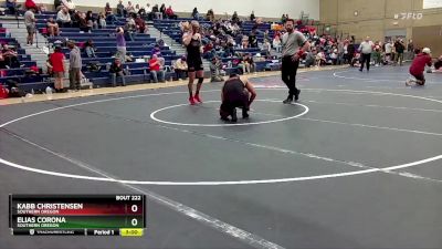 197 lbs Semifinal - Elias Corona, Southern Oregon vs Kabb Christensen, Southern Oregon