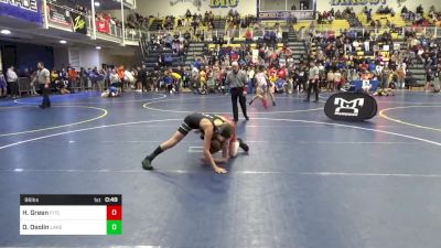 96 lbs Consy 3 - Hunter Green, Fitch Trained vs Dylan Osolin, Lake Catholic