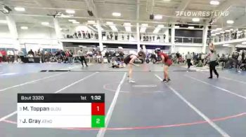 182 lbs Semifinal - Michael Toppan, Gloucester vs Joseph Gray, Athol