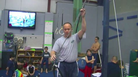 Gold Technique: Handstand Body Positioning Using Band Resistance