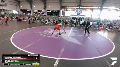 150 lbs Quarterfinal - Johnny Venegas, El Paso Enforcers Wrestling Club vs Davis Johnson, Texas