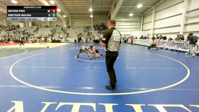 120 lbs Round Of 16 - Nathan Fish, WY vs Greyson Molina, ID