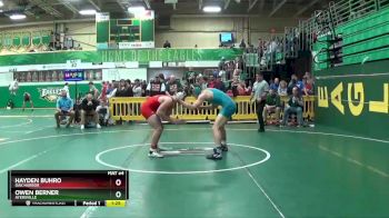 175 lbs Quarterfinal - Owen Berner, AYERSVILLE vs Hayden Buhro, OAK HARBOR