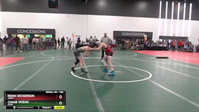 102 lbs Cons. Round 2 - Noah Dickerson, JGVW vs Chase Hodas, SVSM