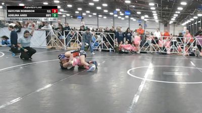 92 lbs Round 1 (9am Friday) - Adelina Anes, Minnesota Funky Singlets vs Raylynn Robinson, Florida Elite