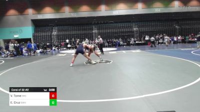 190 lbs Consi Of 32 #2 - Vinicius Tome, Stone Ridge Christian vs Elijah Cruz, Sweet Home