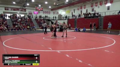 125 lbs 5th Place Match - Shayla Murphy, Dubuque Hempstead vs Lillian Gaiser, Lisbon