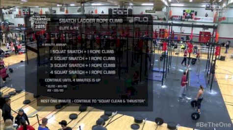 W Elite Snatch Ladder Rope / Squat Clean Thruster CTB Heat 2