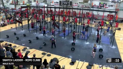 M Elite/RX Snatch Ladder Rope / Squat Clean Thruster CTB Heat 4