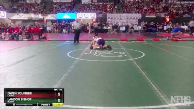 A - 160 lbs Quarterfinal - Landon Bishop, Ronan vs Owen Younger, Laurel