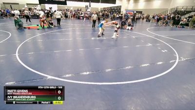 105 lbs Cons. Round 5 - Matti Givens, Best Trained Wrestling vs Ivy Brandenburg, Summit Wrestling Academy