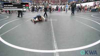 67 lbs Semifinal - Ellie Jenkins, Newcastle Youth Wrestling vs Baylee Holzbaugh, Team Guthrie Wrestling