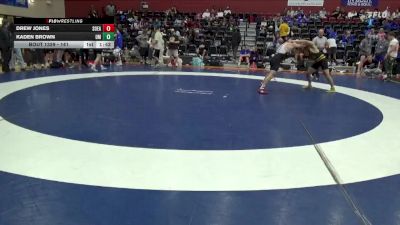 141 lbs Champ. Round 3 - Kaden Brown, Montevallo vs Drew Jones, Southeastern