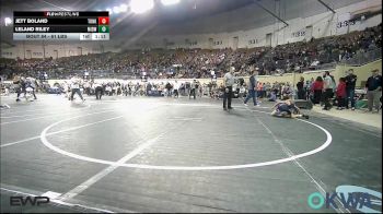 61 lbs Semifinal - Jett Boland, Tonkawa Takedown Club vs Leland Riley, Midwest City Bombers Youth Wrestling Club