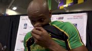 Asafa Powell is back on the track