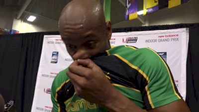 Asafa Powell is back on the track