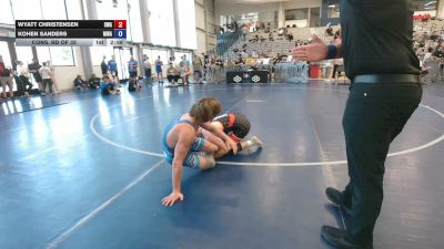 138 lbs Cons. Rd Of 32 - Wyatt Christensen, Sanderson Wrestling Academy vs Kohen Sanders, MAW Wrestling Academy