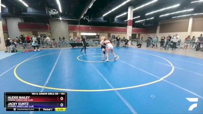 144 lbs Quarterfinal - Alexis Bailey, Finesse Wrestling Club vs Jacey Kuntz, Cypress Wrestling Club