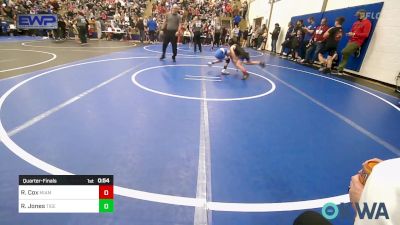 58 lbs Quarterfinal - Ryker Cox, Miami vs Rhett Jones, Tiger Trained Wrestling