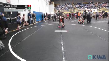 55 lbs Consolation - Avaline Shouse, Morrison Takedown Club vs Kollyn Locust, Cowboy Wrestling Club