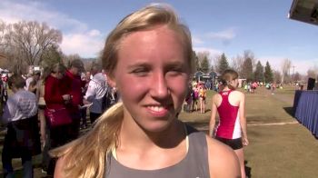 Lauren Gregory after 4th at USA XC Champs