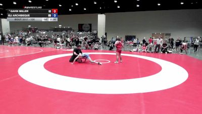 120 lbs Cons. Round 5 - Gavin Miller, OK vs ELI ARCHIBEQUE, NM