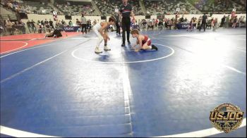 83 lbs 5th Place - Tobias Roundtree, ARDMORE TAKEDOWN CLUB vs Waylon Perez, Marlow Outlaws