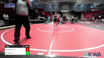 70 lbs Consolation - Ulrich Dyches, IRONMEN Wrestling Club vs Miller Wayne Smith, Skiatook Youth Wrestling