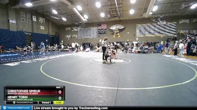 125-132 lbs Round 2 - Christopher SImeur, Whatcom Wrestling Academy vs Henry Tobin, Piranha Wrestling Club