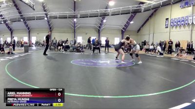 124 lbs Round 2 - Ariel Manning, Mount Union University vs Freya Munshi, Metrowest United