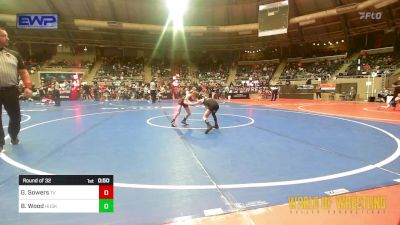 46 lbs Round Of 32 - Gavin Sowers, Tri Valley Scotties vs Brooks Wood, Husky Wrestling Club