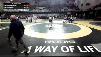 132 lbs Quarterfinal - Mathew Botello, Wyoming Seminary vs Ellis Kirsch, Blair Academy