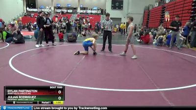 112 lbs Cons. Round 3 - Julian Rodriguez, Piedmont Wrestling Club vs Dylan Partington, Arab Youth Wrestling