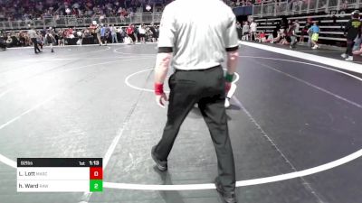 92 lbs Round Of 16 - Logan Lott, Mascoutah High School vs Hunter Ward, RHYNO ACADEMY Of WRESTLING