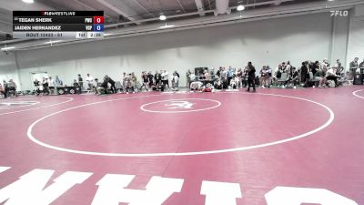 61 lbs Champ. Round 2 - Tegan Sherk, Pinnacle Wrestling Club vs Jaiden Hernandez, Valiant College Preparatory
