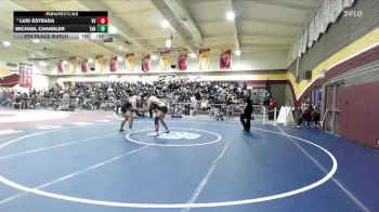 190 lbs 5th Place Match - Michael Chandler, Tahquitz vs Luis Estrada, Valley View