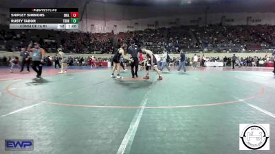 161 lbs Consi Of 16 #1 - Shipley Simmons, Shelton Wrestling Academy vs Rusty Tabor, Tonkawa