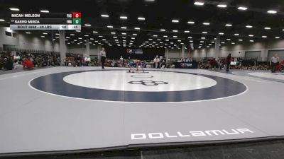 49 lbs Semis - Micah Melson, Purler Athletic Center vs Saeed Mirza, Edina Wrestling Association