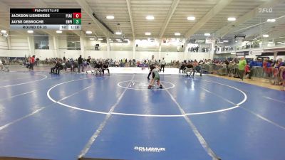 64 lbs Round Of 32 - Jackson Lisheness, Peak WC vs Jayse Desroche, Empire WC