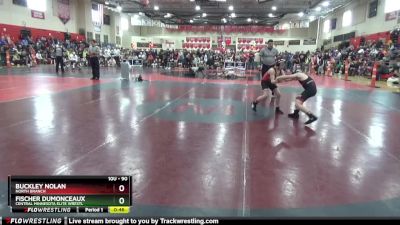 90 lbs Cons. Round 1 - Buckley Nolan, North Branch vs Fischer Dumonceaux, Central Minnesota Elite Wrestl