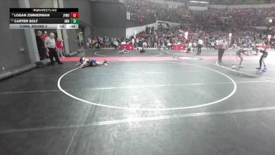 100 lbs Cons. Round 2 - Logan Zimmerman, Janesville Youth Wrestling Club vs Carter Solt, Askren Wrestling Academy