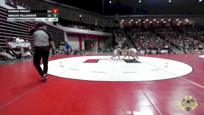 126 lbs Finals (8 Team) - Ignacio Villasenor, STILLWATER vs Randen Wright, BIXBY